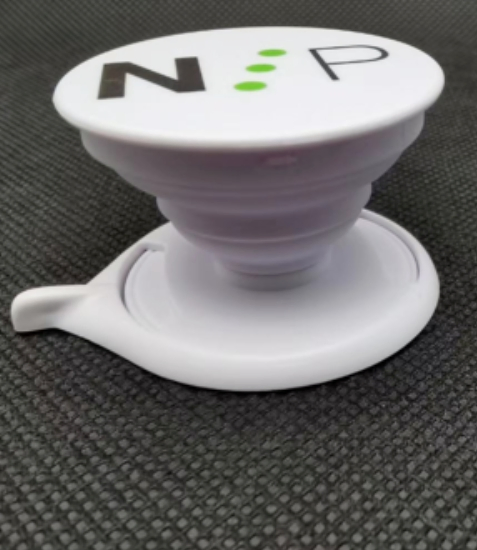 Best Selling Retractable Custom Logo Pop Phone Socket Expanding Stand Finger Ring Holder Air Tag Support Phone Holder for iPhone, Samsung, Xiaomi, Huawei.