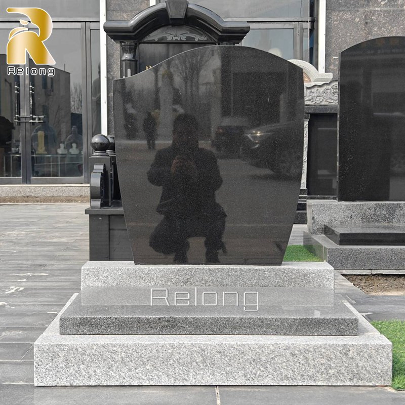 Wholesale Price Black Granite Marble Cemetery Tombstone