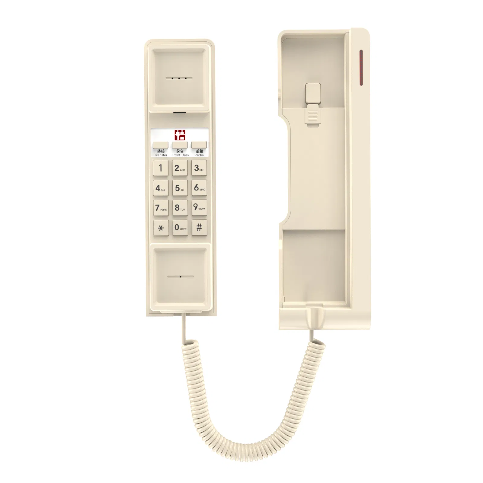 Customizable Emergency Telephone for Moistureproof Hotel Room Installation