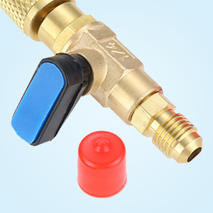 Set 1/4" SAE Thread Air Conditioning Charging Tools with Ball Valve