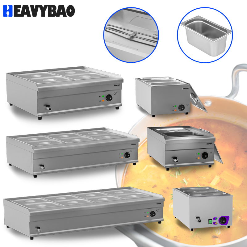 Heavybao CE RoHS Professional Buffet Equipment Stainless Steel Electric Food Warmer