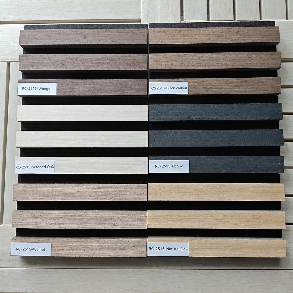 MDF/WPC Studio Natural Arificial Wooden Slat Acoustic Slat Aku Panel
