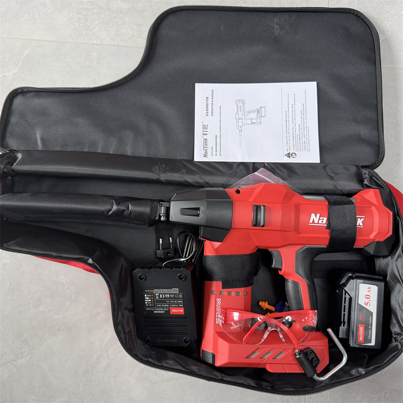 Heavy Duty Upholstery Framing Brad Nail Gun Tacker Cordless Battery Nailer