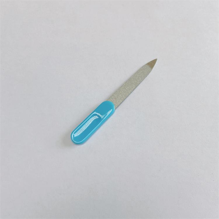 Cheaper Professional Metal Small Nail File with Plastic Handle for Baby Using