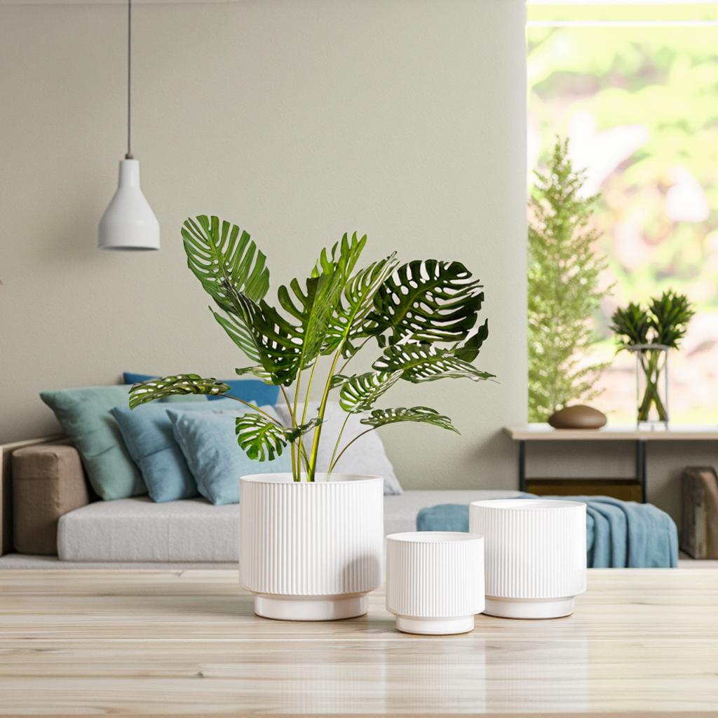 Набор горшков керамических Моранди скандинавский стиль