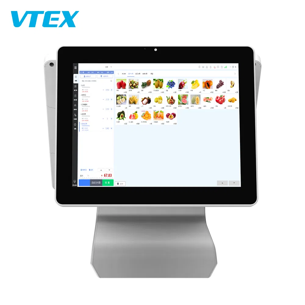 Touch Equipment Portable Business Software Dual Screen Cash Register Machine