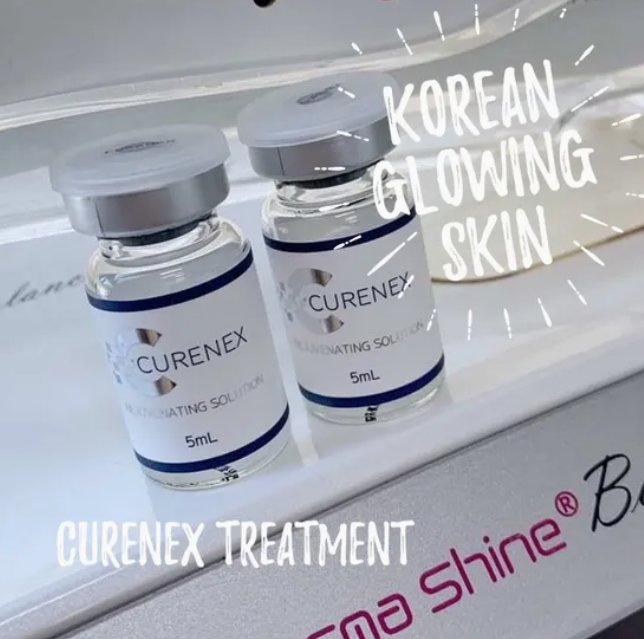 Pdrn+Glutathione+Peptides+Collagen+Ha Fillers Curenex Glow Korea Advanced Skin Booster Hyaluronic Acid Injection for Skin Whitening Hydration Cell Recover