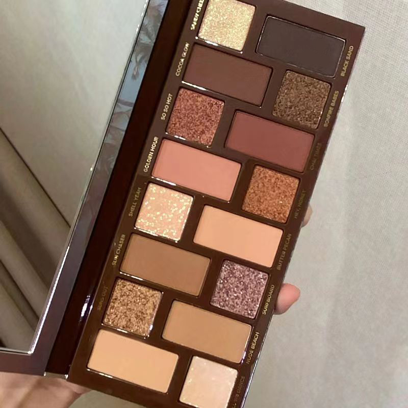 Professional Beauty Cosmetic Portable Matte Shimmer Natural Color Palette Eyeshadow