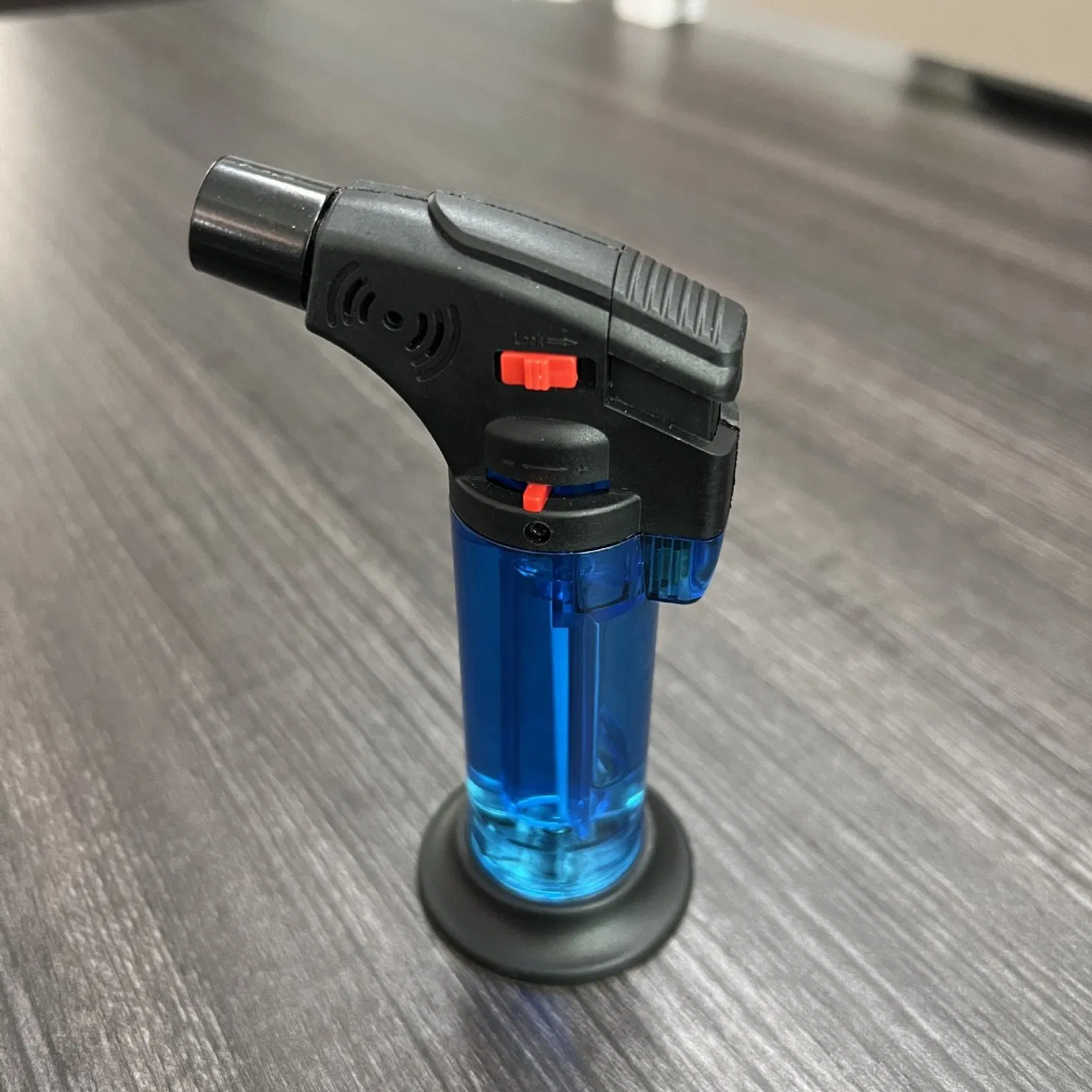 Sale Windproof Slant Torch Lighter Portable Refillable Gas Lighter for Cigar Kitchen BBQ Multicolor