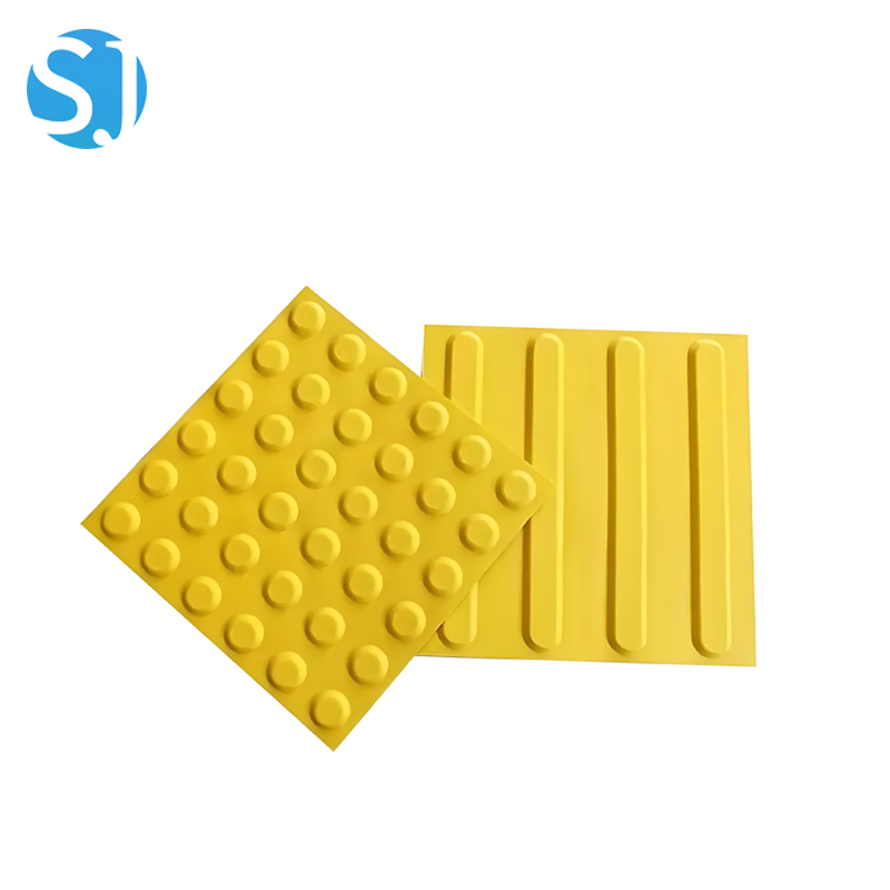 TPU Tactile Paving Tile DOT and Bar Pattern Durable Flexible Ada Compliant Tactile Indicator for Pedestrian Guidance