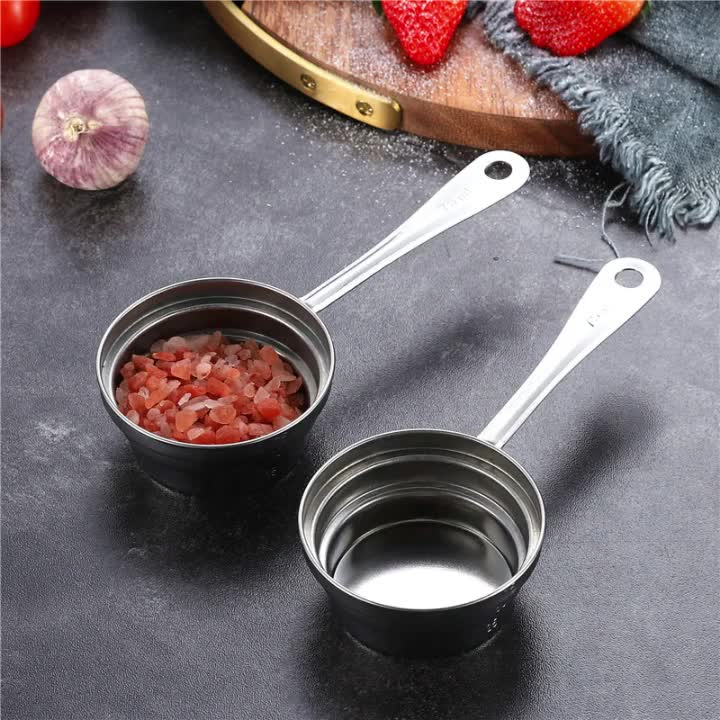 Kitchen Measuring Cup Stainless Steel Coffee Bean Scoop Measuring Wbb15943