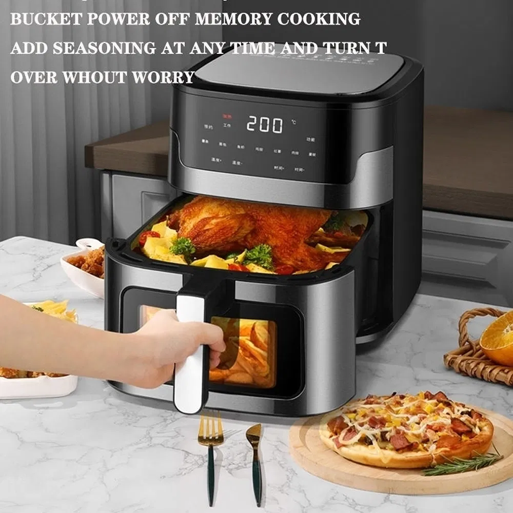 OEM Custom 110-240V PTFE Stainless Steel Electric Digital Air Fryer Used for Commercial