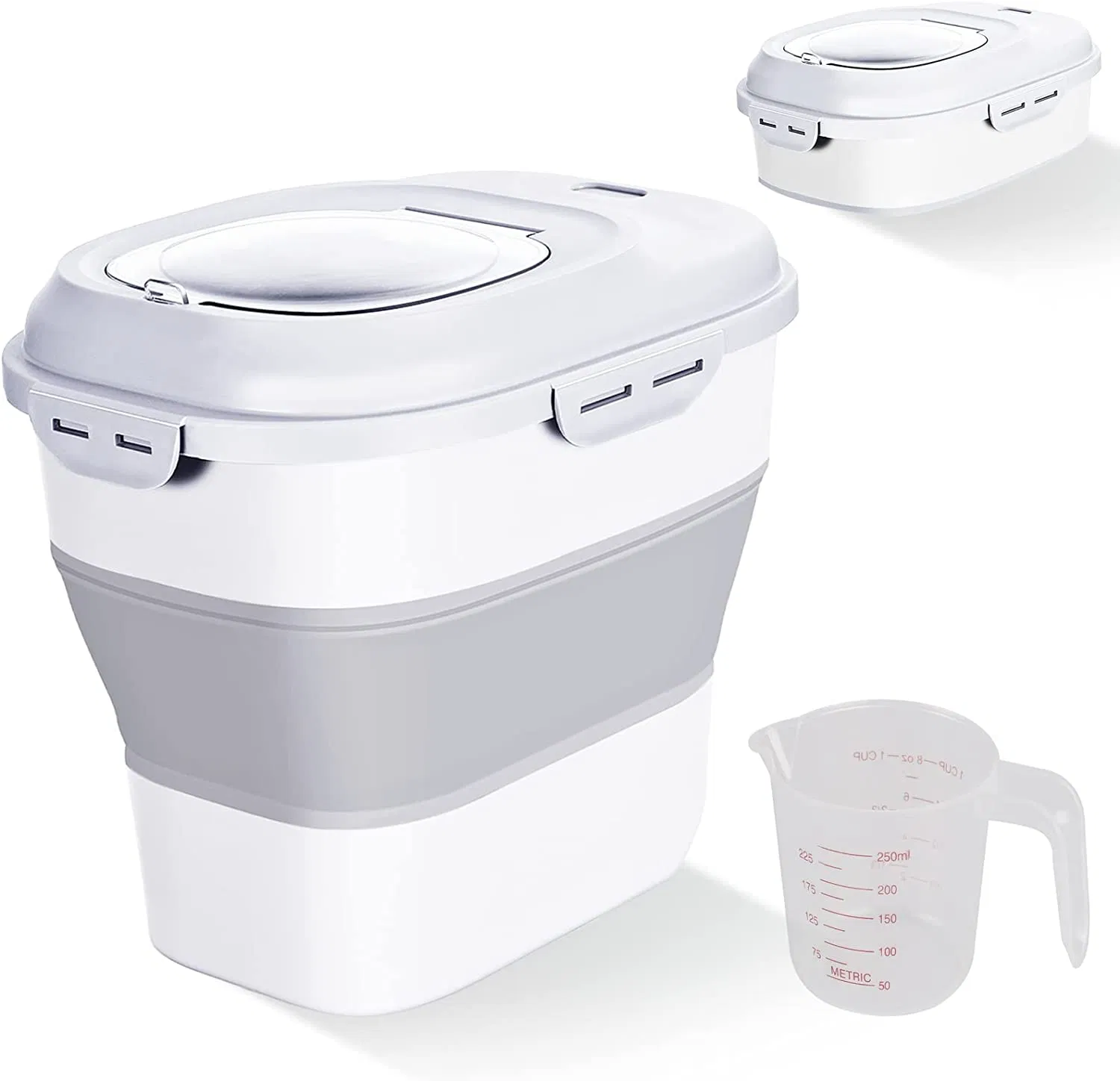 Складной контейнер для круп с мерным стаканом