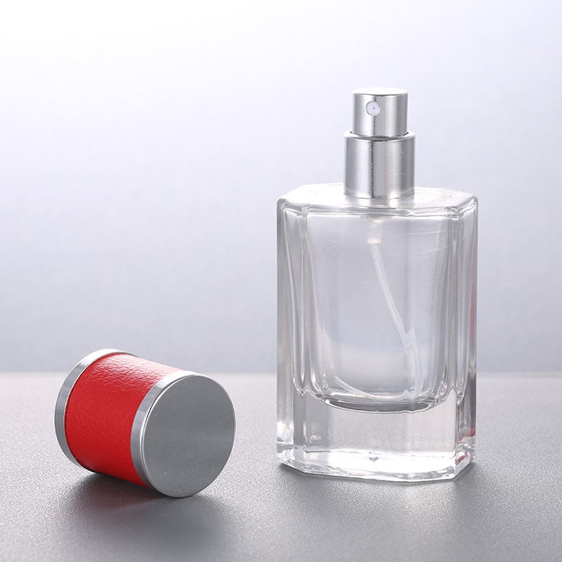 40ml Spray Bottle with PU Cap Empty Glass Perfume Bottle