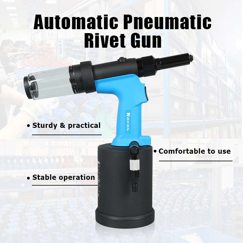 Rl-4000hv Automatic Riveting Capacity 4.8mm 6.4mm Pneumatic Blind Pop Riveter Air Rivet Tools