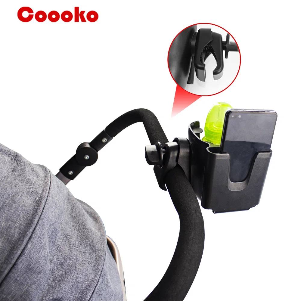 Stroller Cup Holder with Phone Holder/Organizer