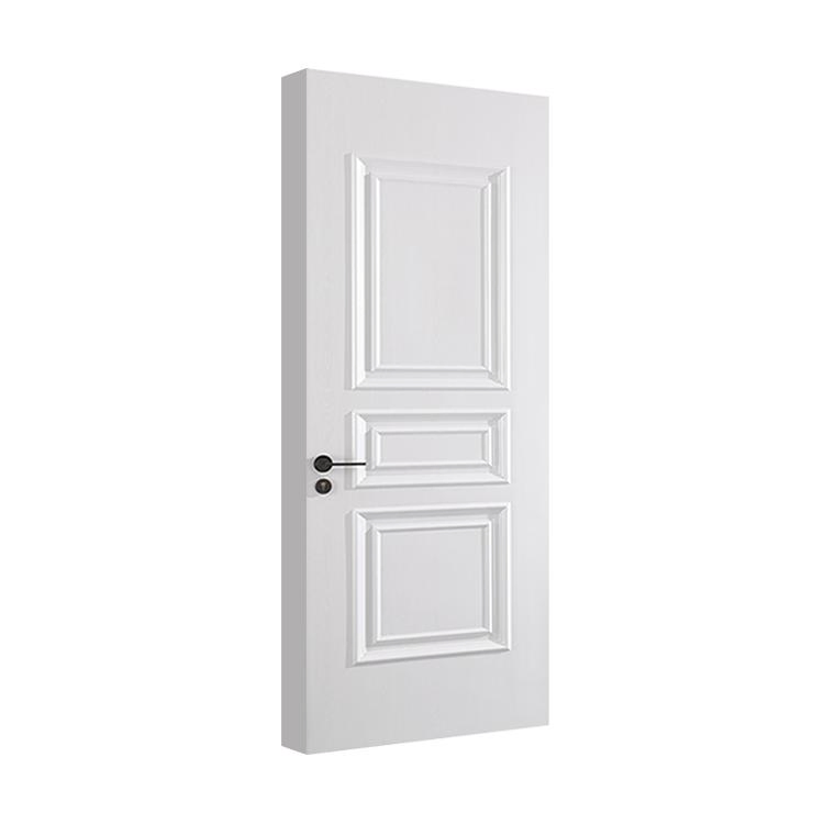 Solid Core Flush Simple Design Wood PVC Main Interior Door