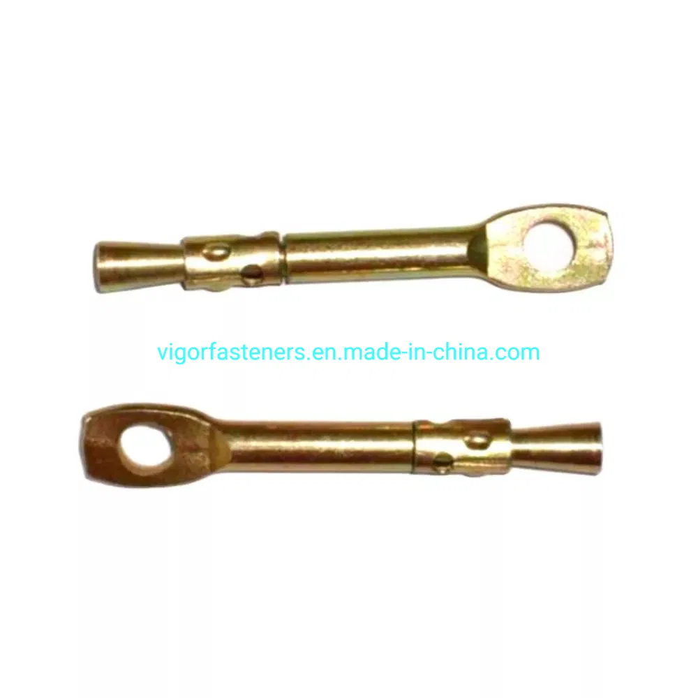 Tie Wire Ceiling Anchor Expansion Bolt of Construction Yellow Zinc Plated Tapping Screw Fish Eye Bolt for Concrete
