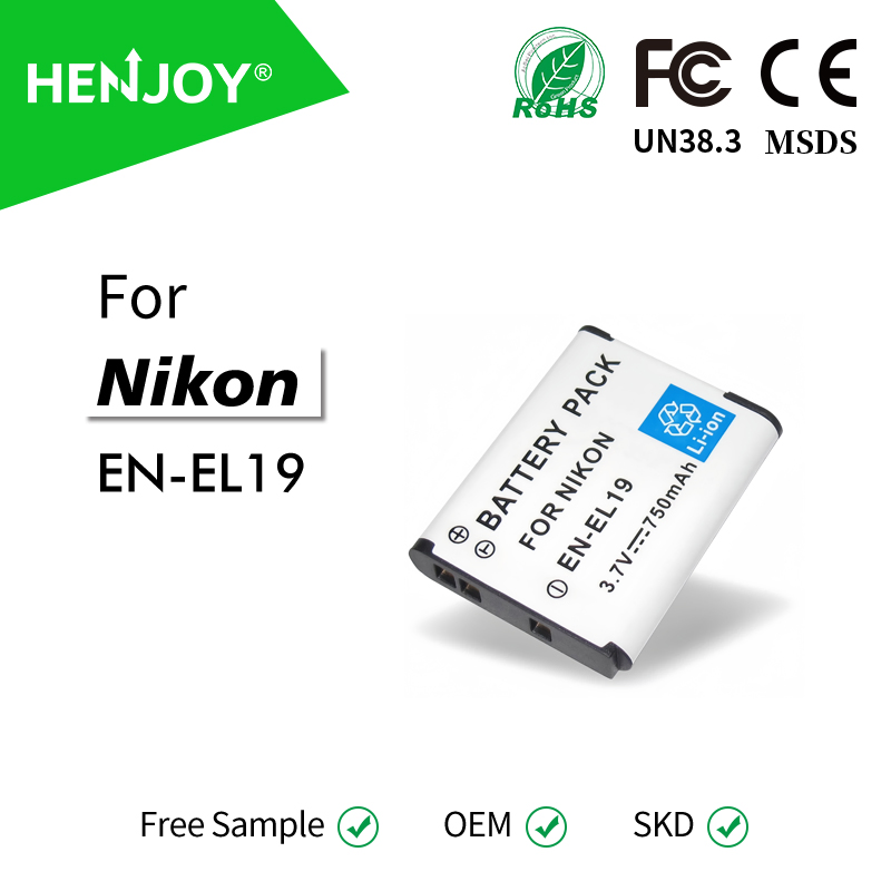 Аккумулятор Nikon EN-EL19 с дисплеем заряда