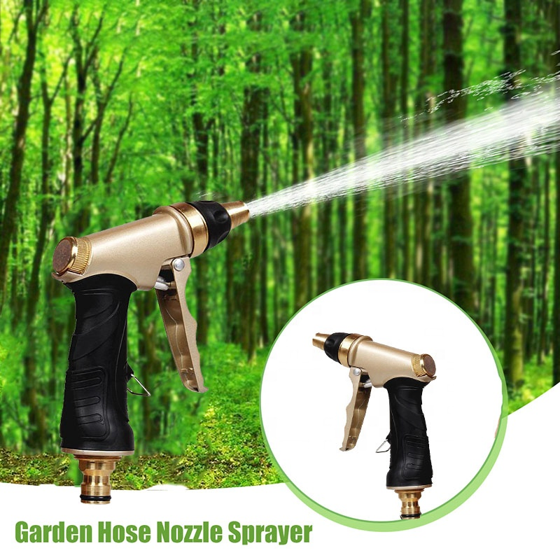 Heavy Duty Nozzle Garden Hose Squirt Gun, Adjustable Brass Nozzle Garden Hose Squirt Gun, New Stylish Irrigation Aqua Gun Sprayer