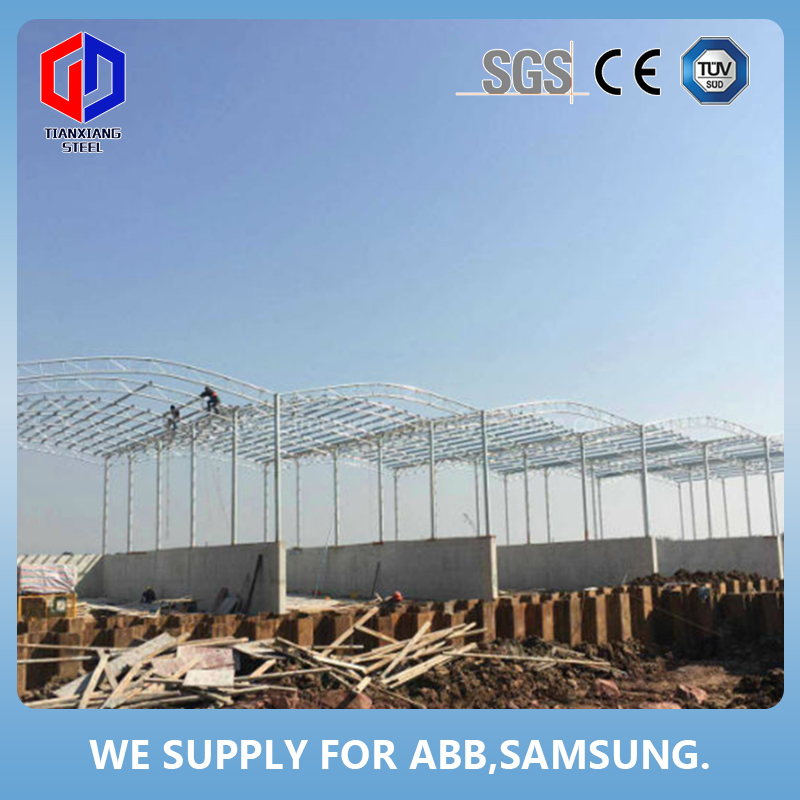 Steel Structure Warehouse Workshop Bridge Dairy Cow Farm Structures Prefab Warehouse