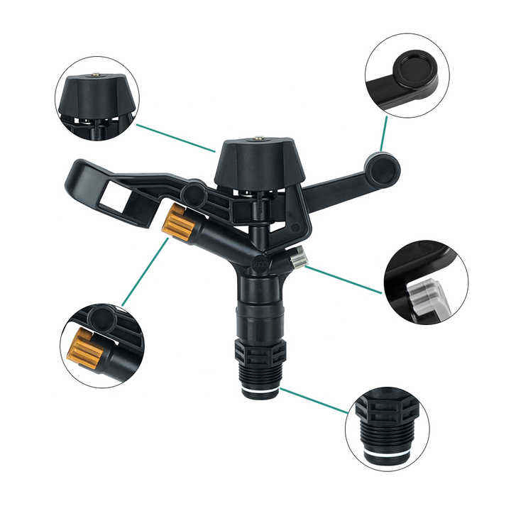 Wholesale 3/4plastic Garden Sprinklers Rotating Water Irrigation for Orchard & Garden Fields