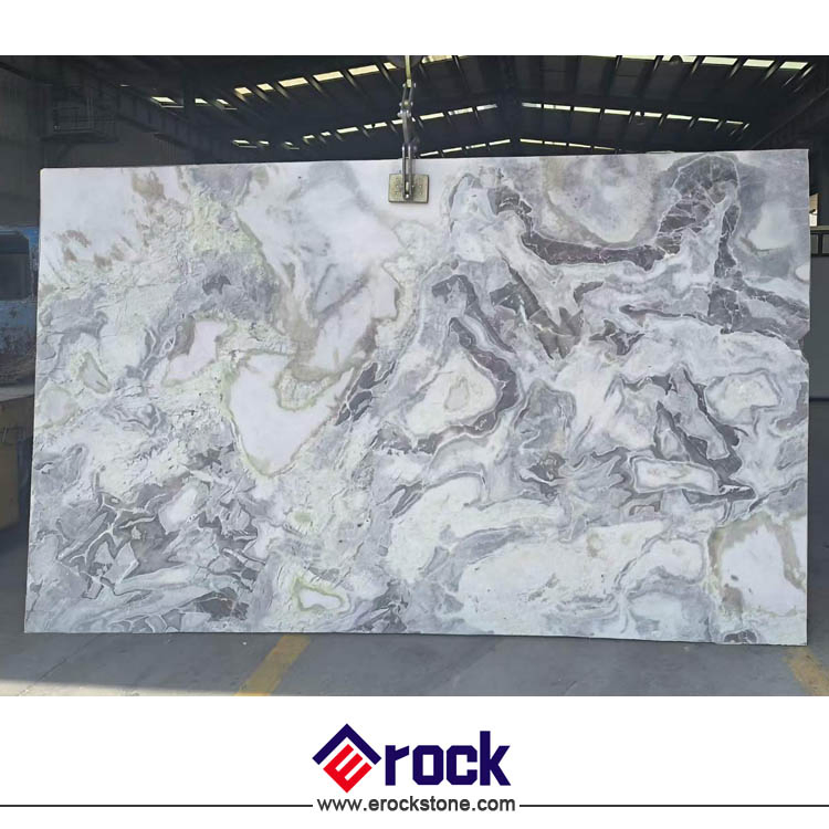 Luxury Stone Picasso White Marble Slabs for Indoor Wall Tile
