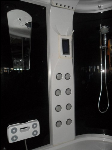 Luxury Quadrant Blue Tempered Safety Glass Modular Shower Cabina Doccia (TL-8828)