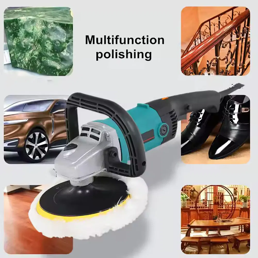 1200W 180mm Professional Variable Speed Angle Wax Polishing Machine Industrial Electric Car Angle Polisher