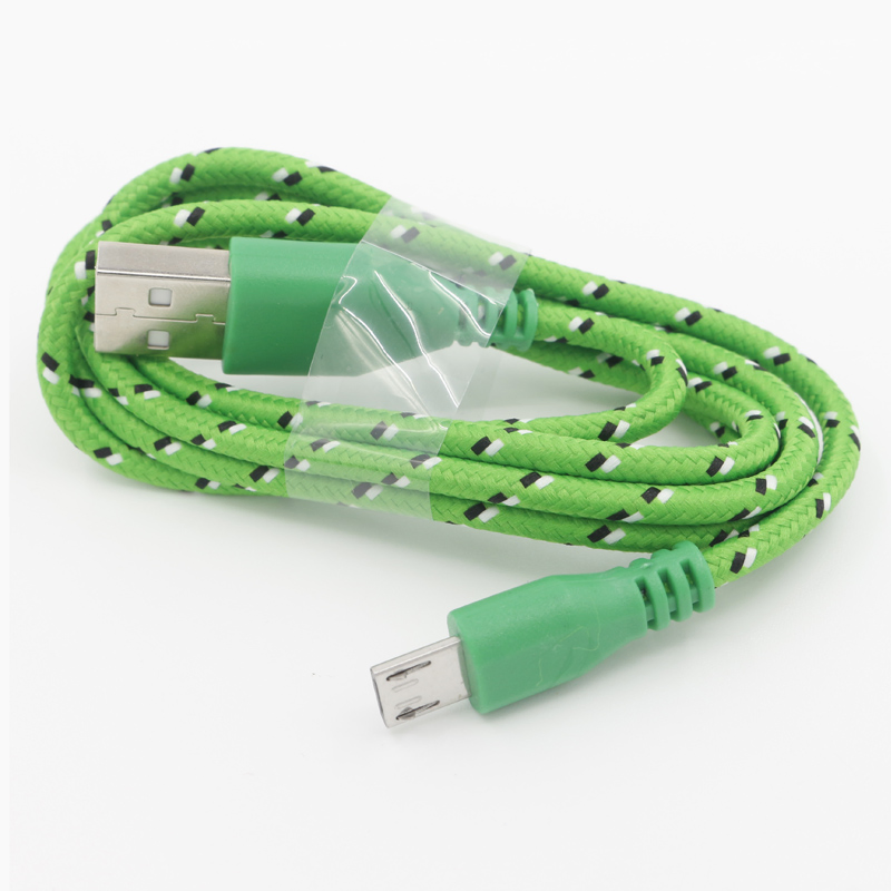 Цветной плетеный кабель Micro USB для зарядки и передачи данных