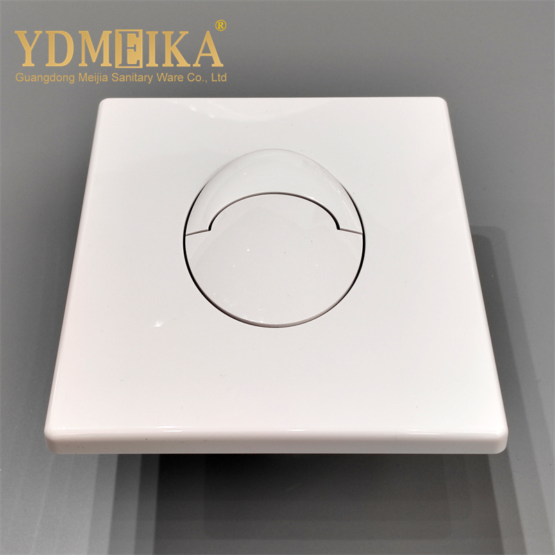 Meika Concealed Toilet Water Tank Wall Mounted Silver ABS Toilet Flush Button Panel