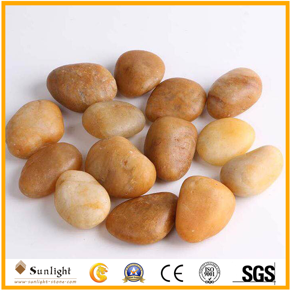 Wholesale Polished Black Pebble /Cobble Stone for Graden Stone