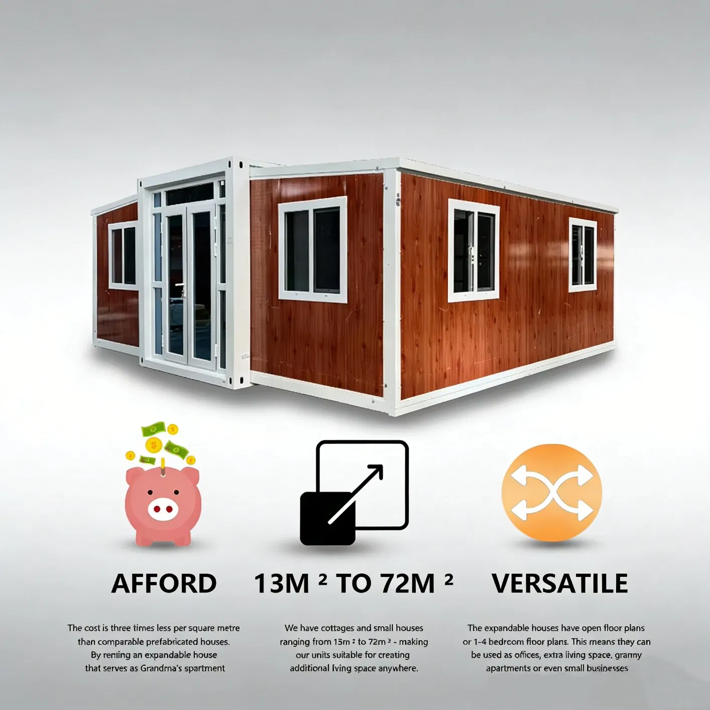 Hot-Selling 20FT Modular Prefab Expandable Container Portable House