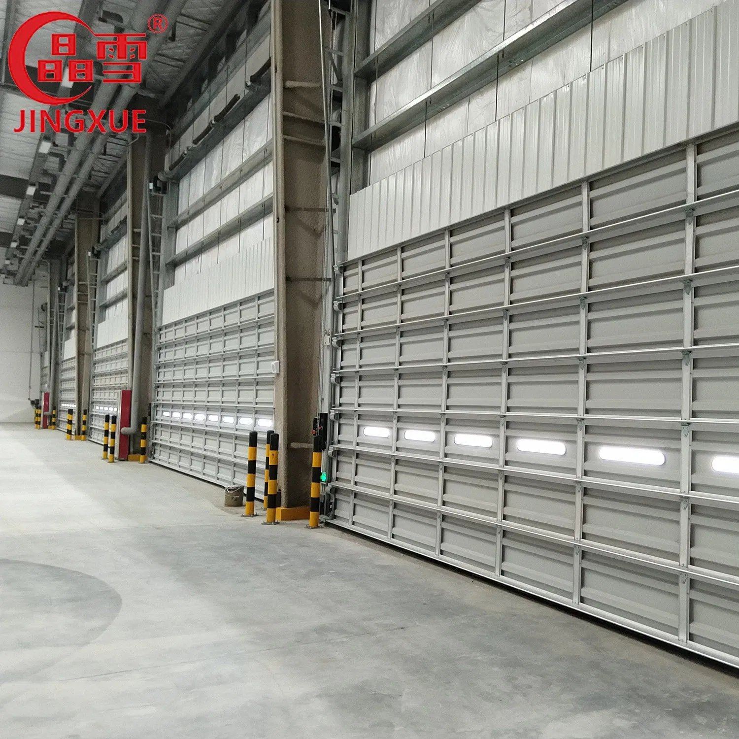 Electric Manual Intergration Fireproof Aluminium Alloy Industrial Sectional Door