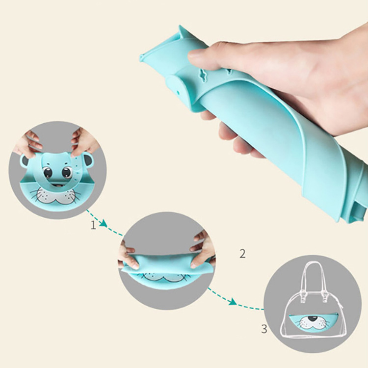 Cute Cartoon Silicone Drool Bag