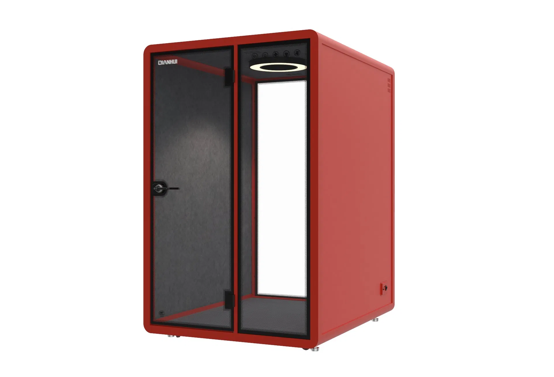 Soundproof Privacy Office Pod for Open Plan Offices with Fresh Air System and LED Lighting