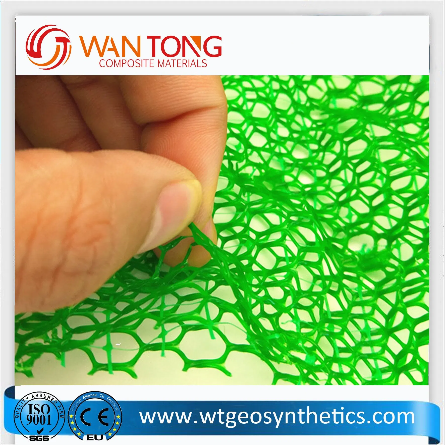 PE Material/100% Virgin/Soil Erosion Control/Low Cost 3D Geomat