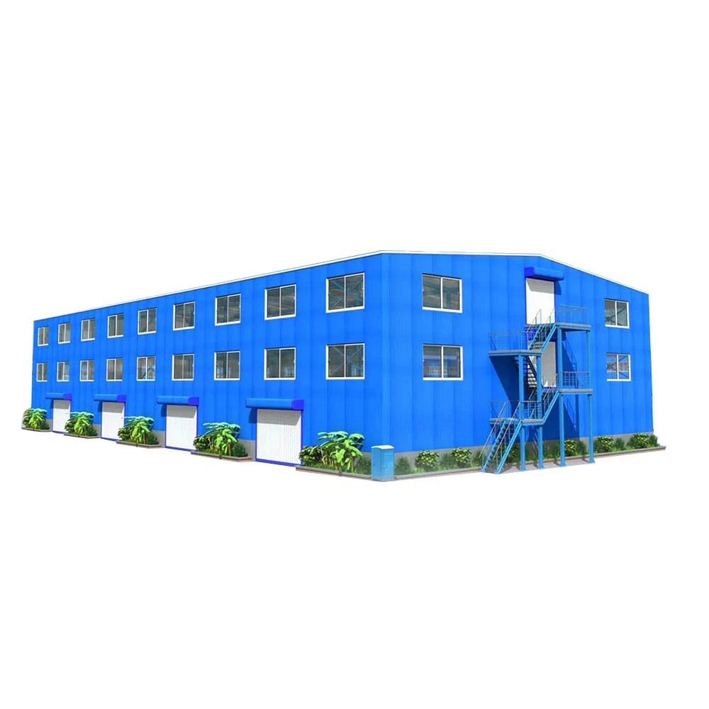 Prefab Industrial Metal Structural Steel Frame Storage Construction Warehouse