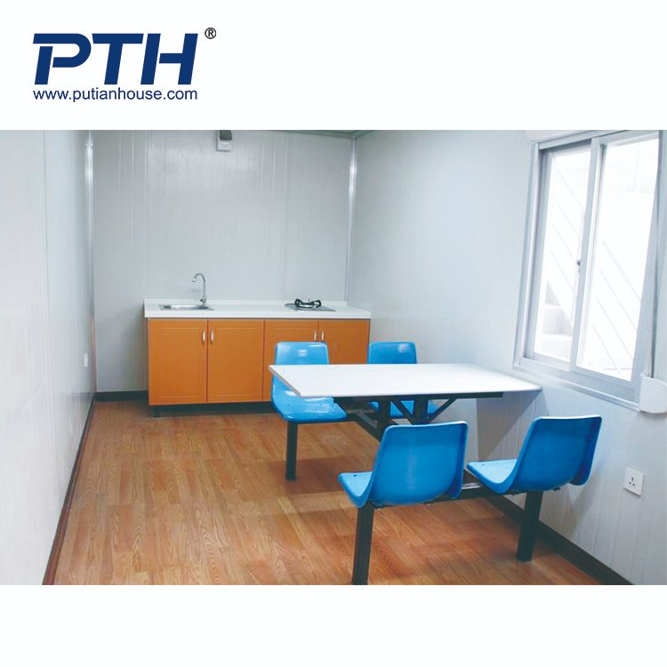 Low Cost Prefabricated Container House for Living House/Dorm/Hotel/Kitchen