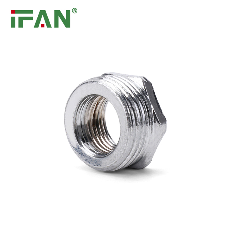 Ifan Good Quality 1/2"-2" Silver Bushing Brass Pipe Fittings