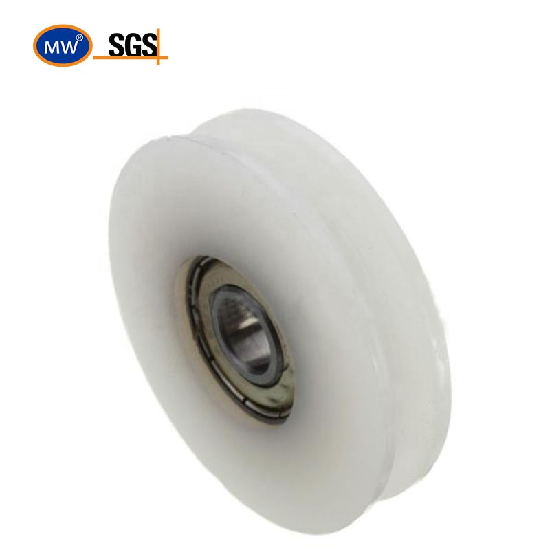 Low Noise Bathroom Barn Door Cabinet Window Ball Plastic Bearing Pulley