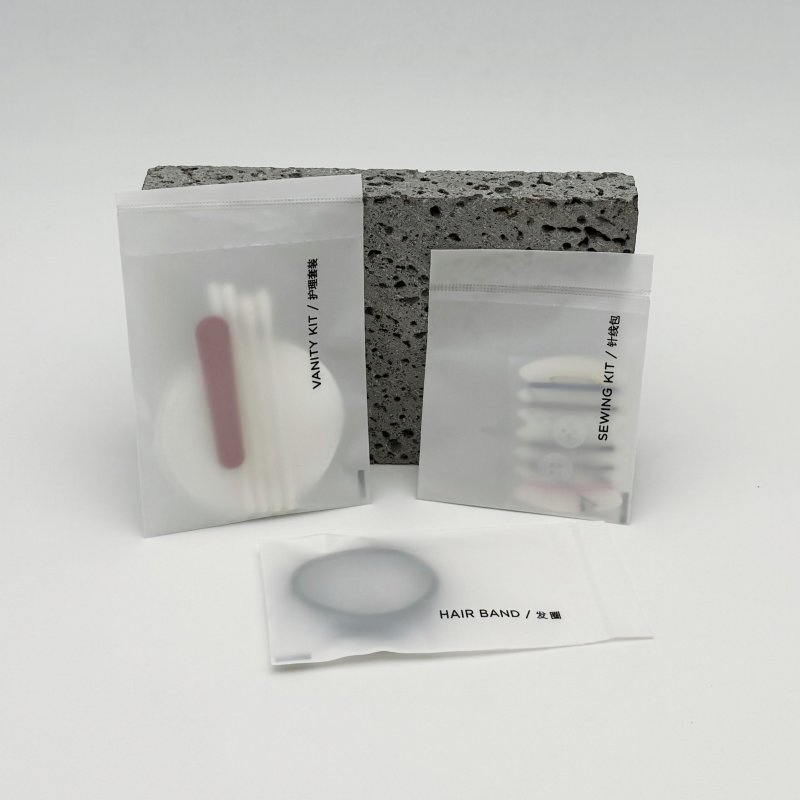 OEM Eco-Friendly Disposable PLA Biodegradable Guest Toiletries Accessories Set for Hotel Bathroom