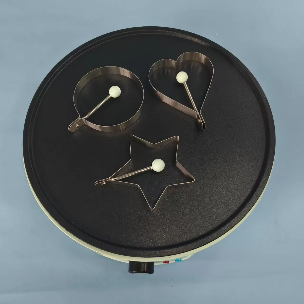 Electric Crepe Maker & Griddle Cooktop - Nonstick 12 Inch Aluminum Hot Plate with LED Indicator Lights & Adjustable Temperature Control