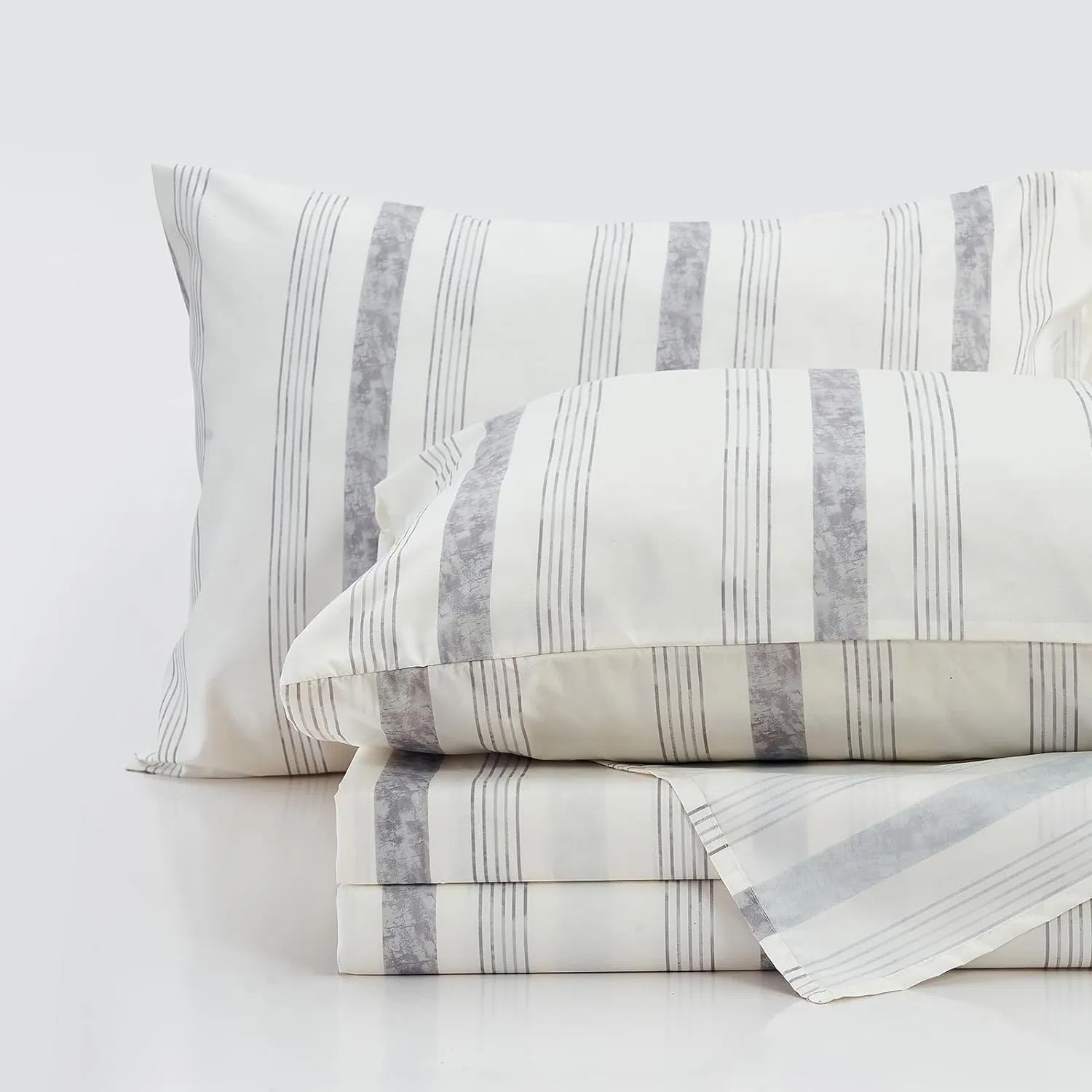 Microfiber Super Soft Queen Size Bed Sheet Set Cooling Sheets Luxury Hotel Style Home Decor Gift for Women Men