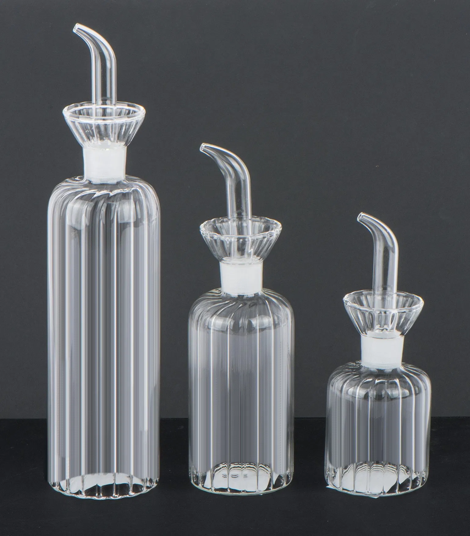 150ml 250ml 450ml Borosilicate Glass Oil and Vinegar Bottle with Glass Stopper Olive Oil Bottle