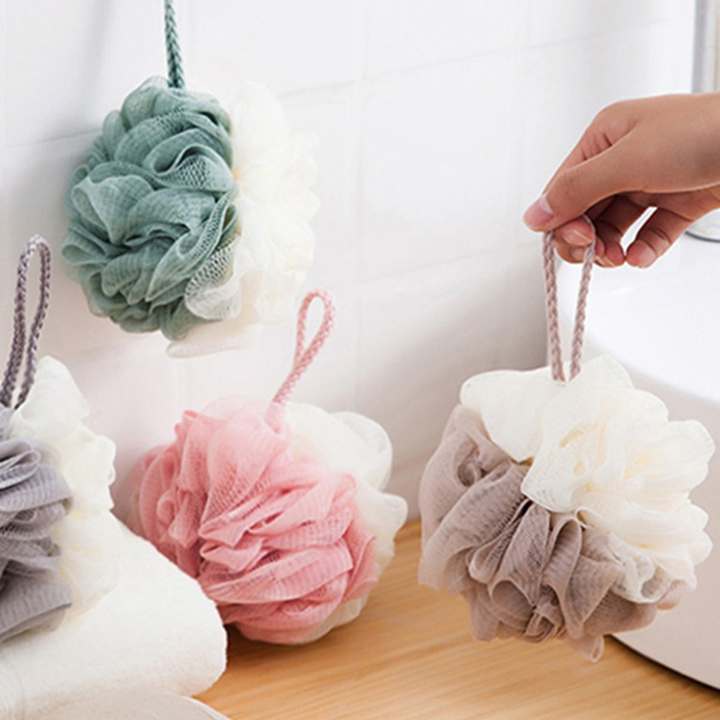 Natural Flower Bath Shower Ball Sponge Eco Friendly Body Mesh Bath Ball Sponge