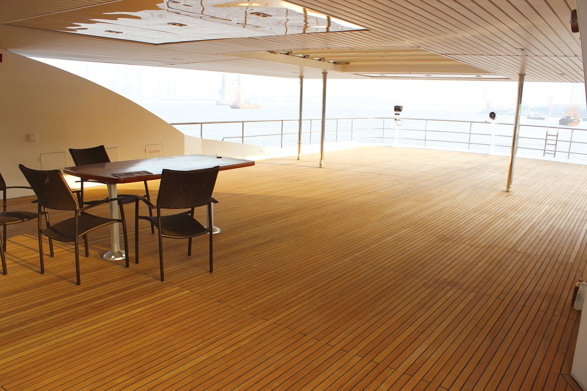 Premium Burma Teak Boat Deck for Luxury Yachts and Sailboats