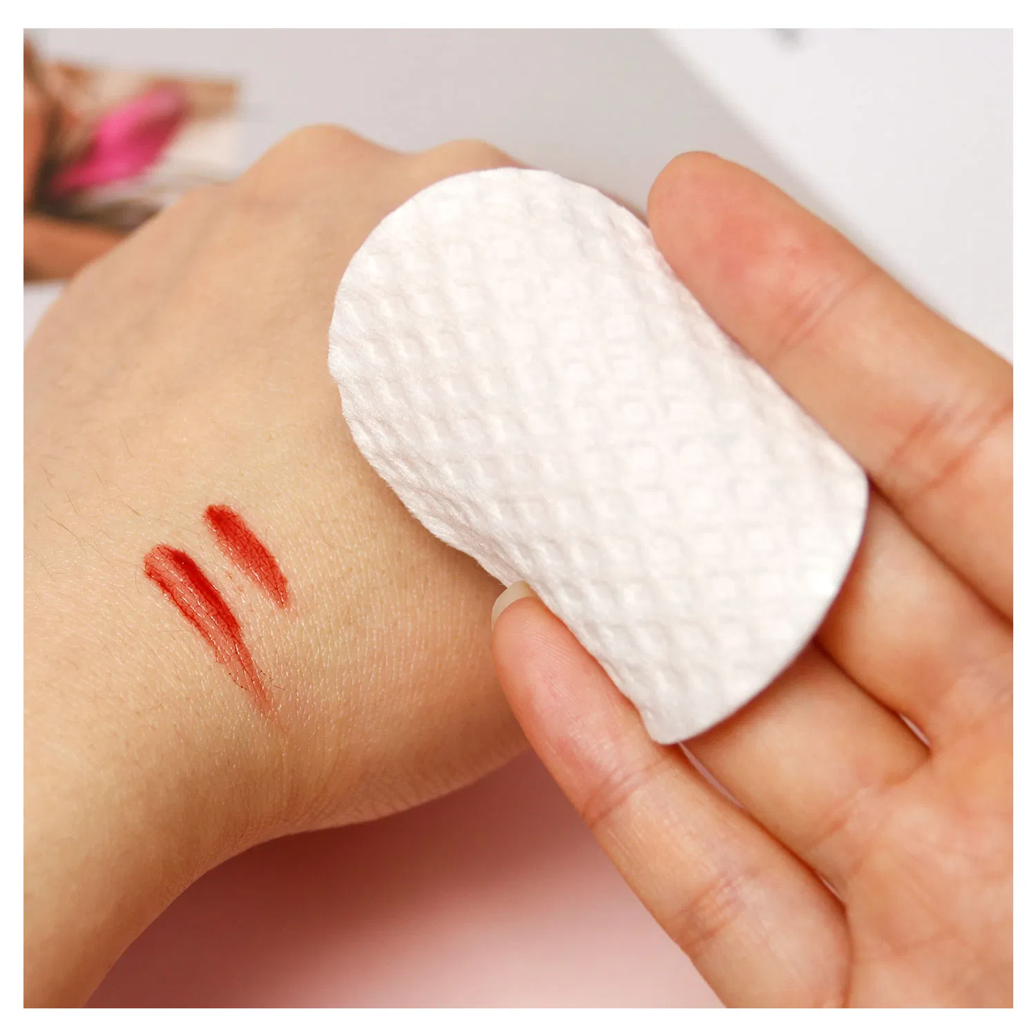 Premium 100% Facial Cotton Pads Hypoallergenic, Chemical Free Eye Pads for Make up Remover