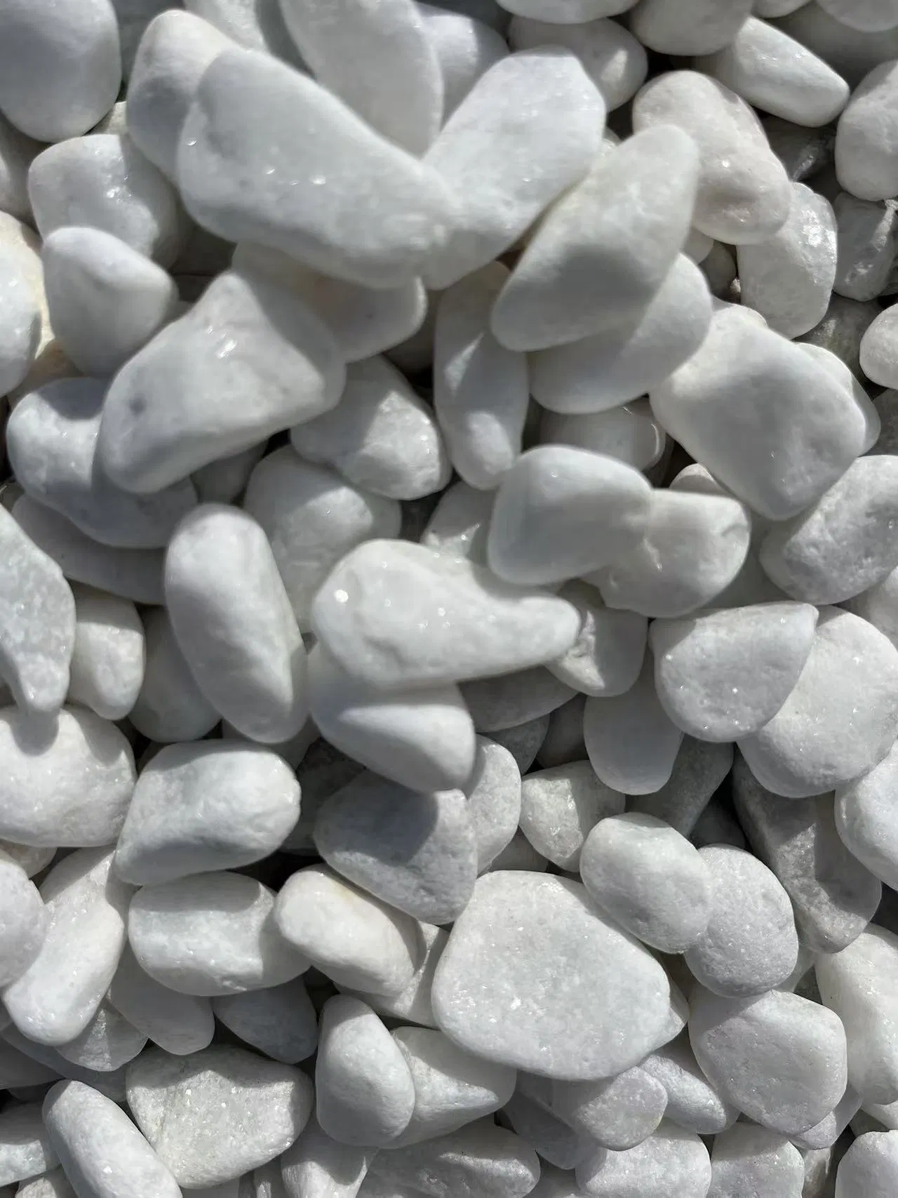 Natural Rocks River White Pebble Tumbled Finish for Flooring Garden Decoration Landscaping