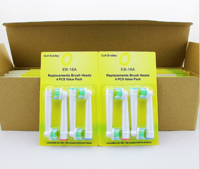 Rotating Round Replacement Heads DuPont Bristle Soft Bristle Electric Toothbrush Head